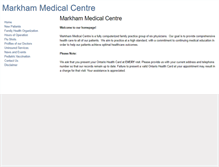 Tablet Screenshot of markhammedicalcentre.com